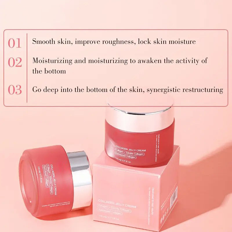 Collagen Jelly Cream,Niacinamide & Lyophilized Hydrolyzed Collagen MoisturizingCream